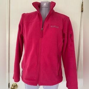 Columbia Fleece Orchid Jacket Full Zip with zip pockets on sleeves size …